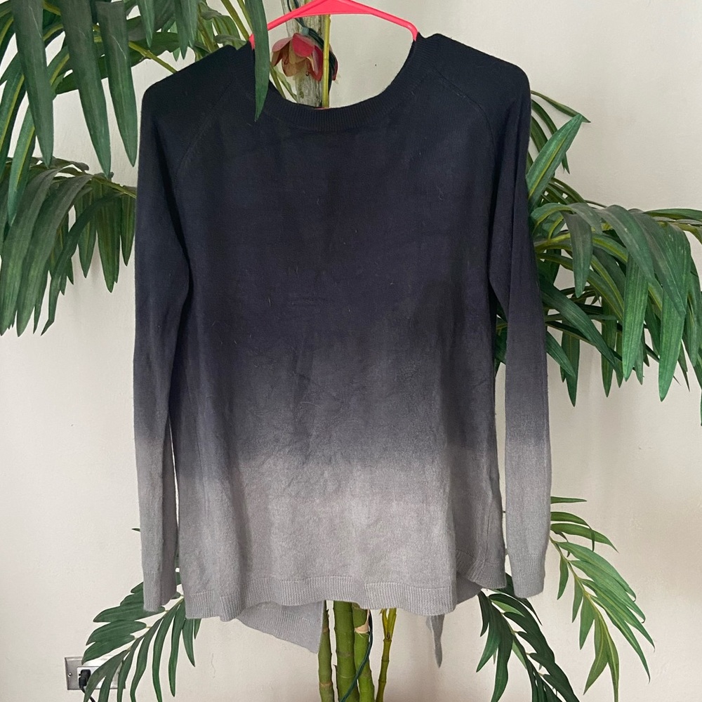 Ombré Split Back Sweater